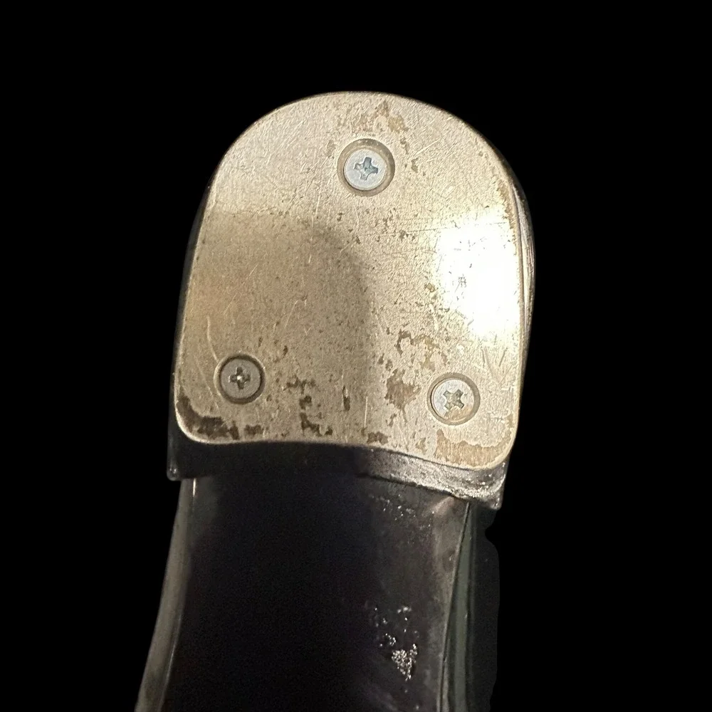 Capezio‎ Kids Black Patent Tap Shoes Size 11.5 M